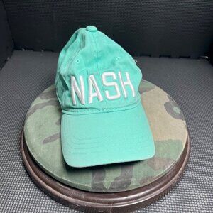 The Nash Collection Mint Green Adjustable Hat With Embroidered Logo Unisex Cotto